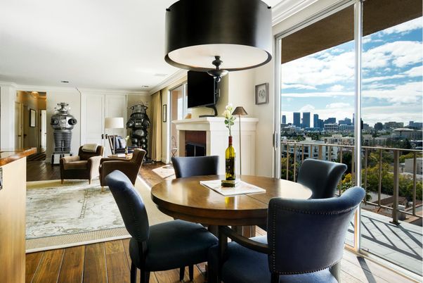 Dining room, Fireplace, Interior, Wood Texture Flooring