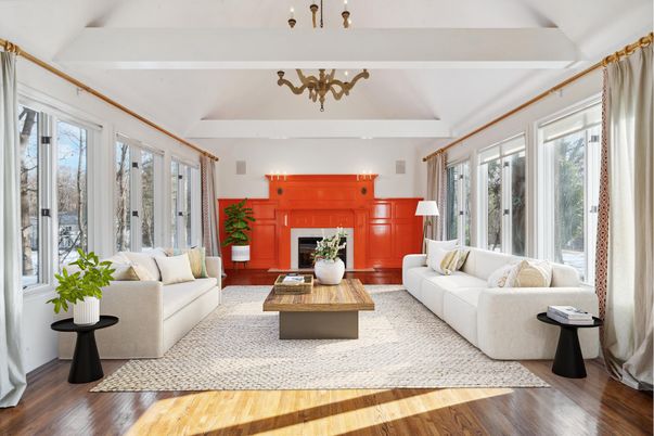 Fireplace, Interior, Living room, Wood Texture Flooring