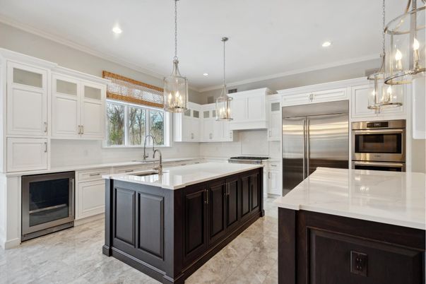 Interior, Kitchen, Pendant Lights, Recessed Lighting, Stainless Steel Appliances