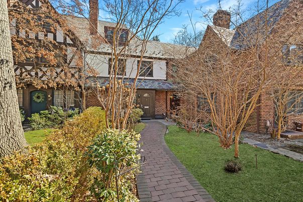 Exterior, Facade, Brick Facade, Tudor Revival