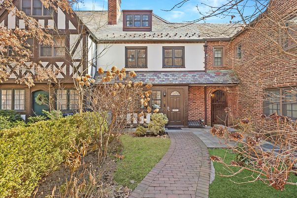 Exterior, Facade, Brick Facade, Tudor Revival