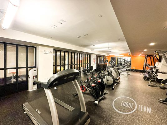 Fitness Equipment, Gym, Interior, Recessed Lighting