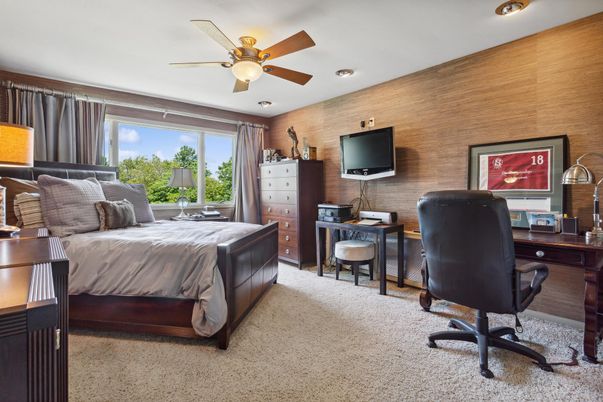 Bedroom, Home Office, Interior, Recessed Lighting