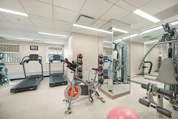Fitness Equipment, Gym, Interior, Recessed Lighting