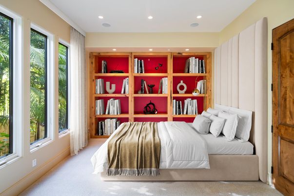 Bedroom, Interior, Recessed Lighting
