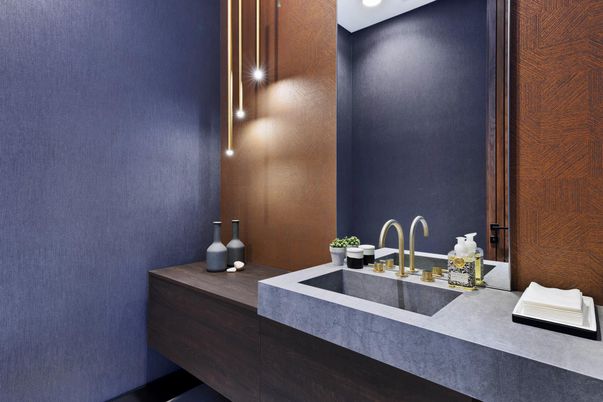 Bathroom, Interior, Recessed Lighting