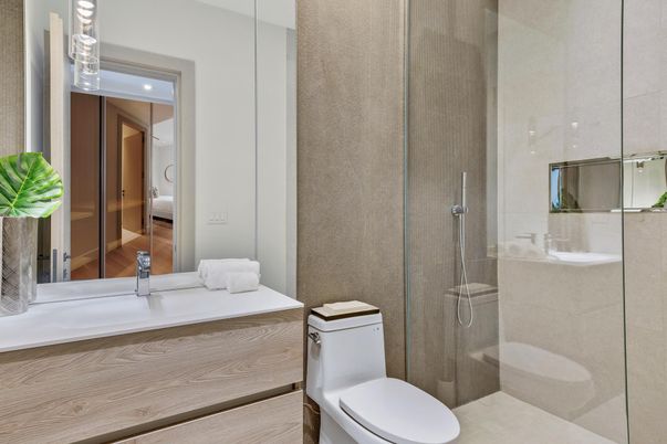 Bathroom, Glass Shower, Interior