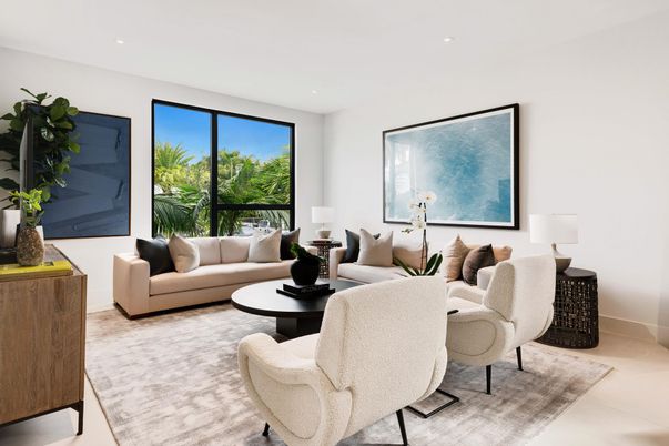 Interior, Living room, Recessed Lighting