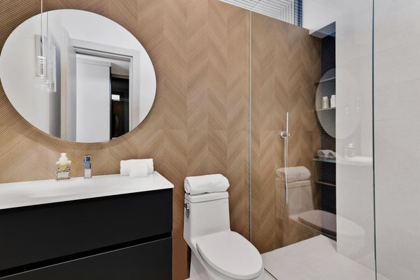 Bathroom, Glass Shower, Interior