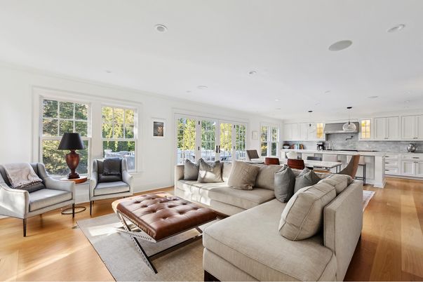 Dining room, Interior, Kitchen, Living room, Pendant Lights, Recessed Lighting, Wood Texture Flooring