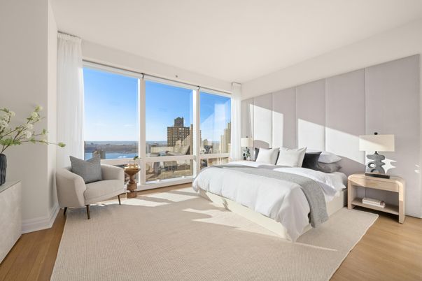 Bedroom, Interior, Water, Wood Texture Flooring