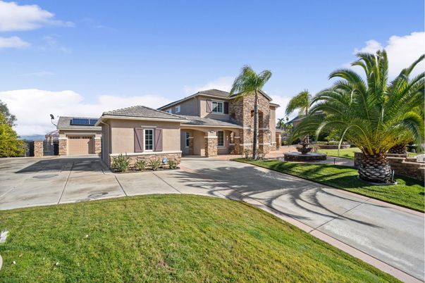 Attached, Backyard, Exterior, Facade, Solar Panels, Mediterranean