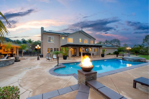 Exterior, Pool, Solar Panels