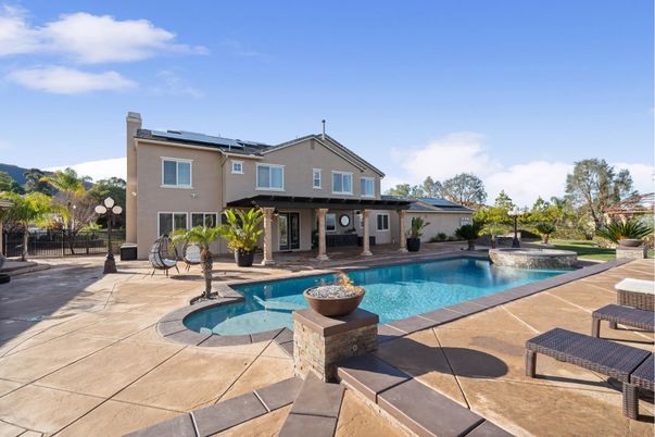 Exterior, Pool, Solar Panels