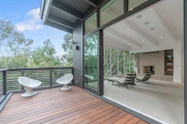 Exterior, Wood Texture Flooring