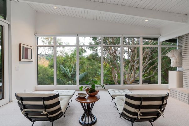 Interior, Living room, Recessed Lighting, Sun Room