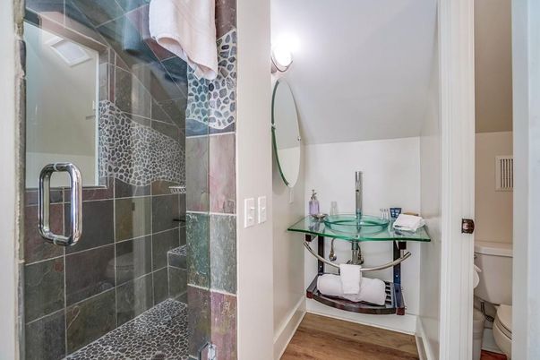 Bathroom, Interior, Wood Texture Flooring