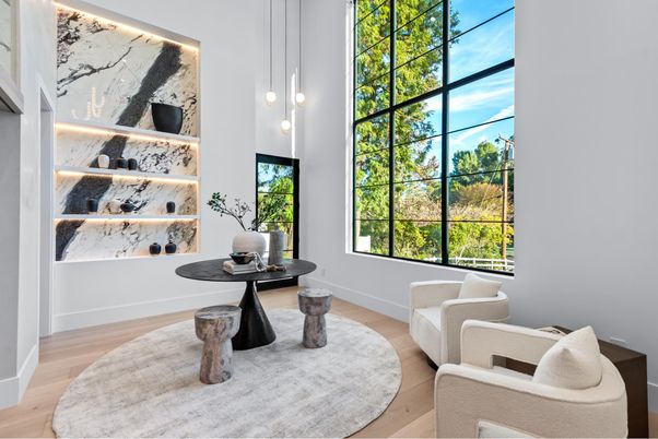 Interior, Pendant Lights, Wood Texture Flooring