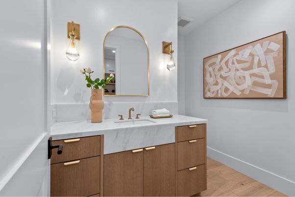 Bathroom, Interior, Wood Texture Flooring