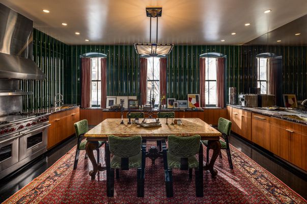 Dining room, Interior, Kitchen, Pendant Lights, Recessed Lighting, Stainless Steel Appliances