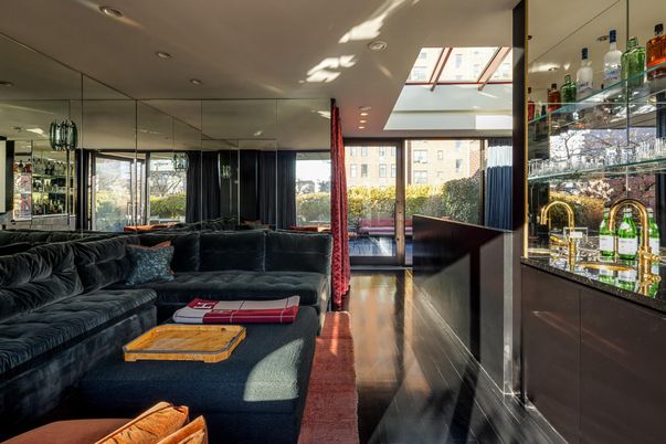 Interior, Living room, Recessed Lighting