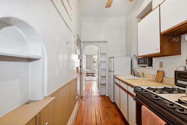 Interior, Kitchen, Wood Texture Flooring