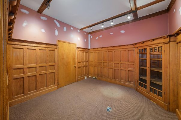 Empty room, Interior, Wooden Beams