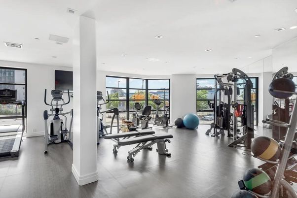 Fitness Equipment, Gym, Interior, Recessed Lighting