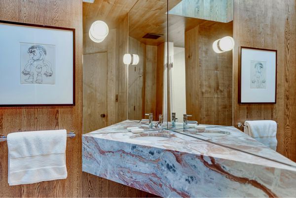 Bathroom, Interior, Wooden Walls