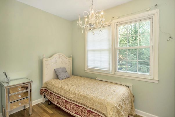 Bedroom, Chandelier, Interior, Wood Texture Flooring
