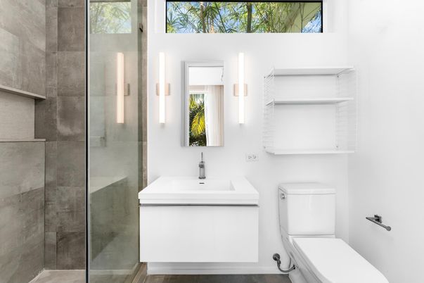 Bathroom, Glass Shower, Interior