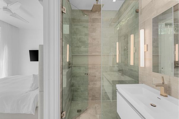 Bathroom, Glass Shower, Interior