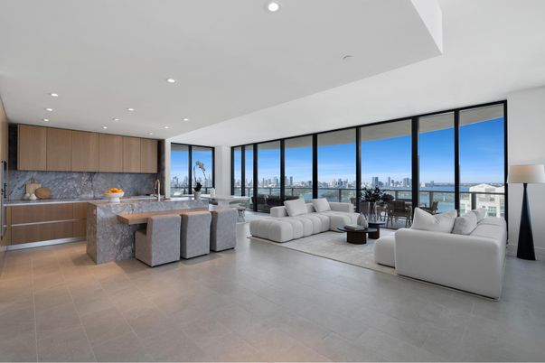 Interior, Kitchen, Living room, Recessed Lighting, Water