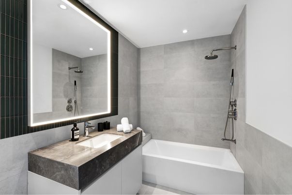 Bathroom, Free Standing Baths, Interior, Recessed Lighting