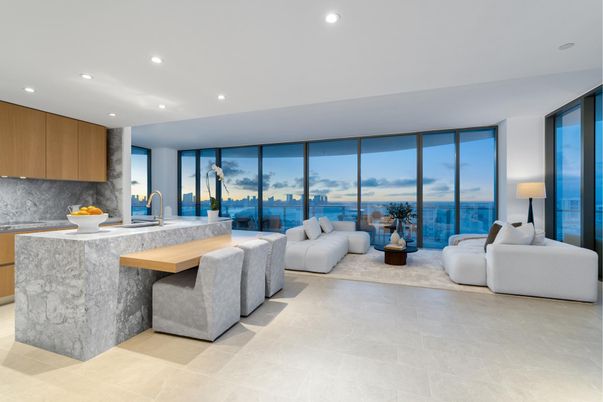 Interior, Kitchen, Living room, Recessed Lighting, Water