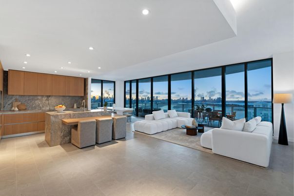 Interior, Kitchen, Living room, Recessed Lighting, Water