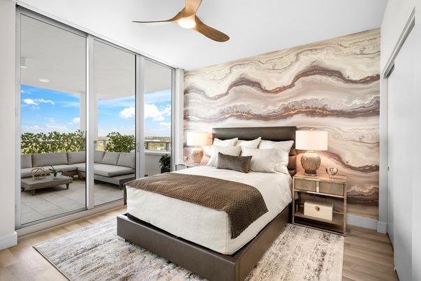 Bedroom, Interior, Wood Texture Flooring