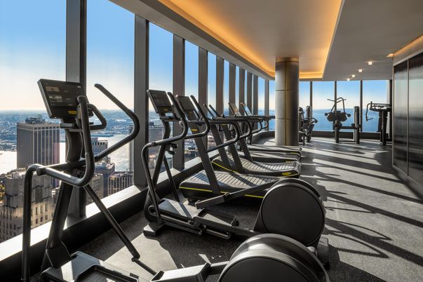 Fitness Equipment, Gym, Interior, Recessed Lighting