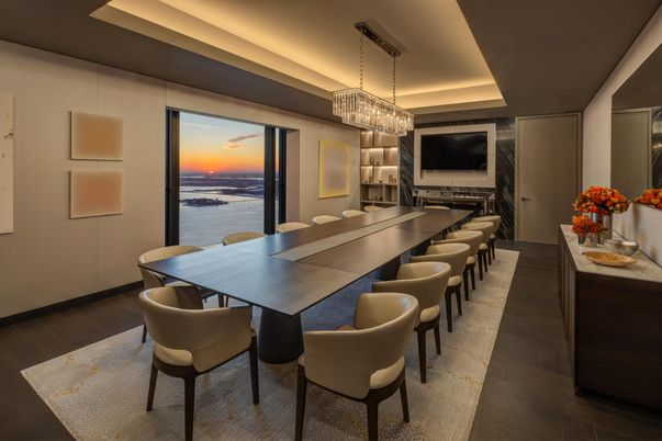 Chandelier, Dining room, Interior, Pendant Lights, Water, Wood Texture Flooring