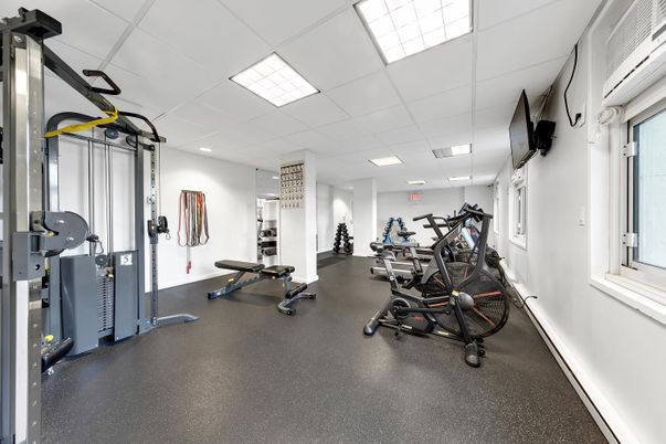 Fitness Equipment, Gym, Interior, Recessed Lighting