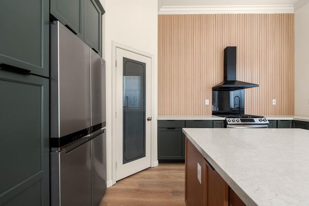 Interior, Kitchen, Wood Texture Flooring