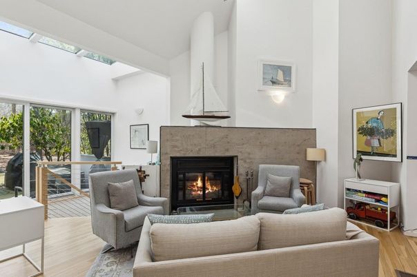 Fireplace, Interior, Living room, Wood Texture Flooring