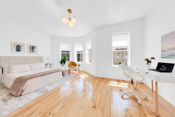 Bedroom, Home Office, Interior, Wood Texture Flooring