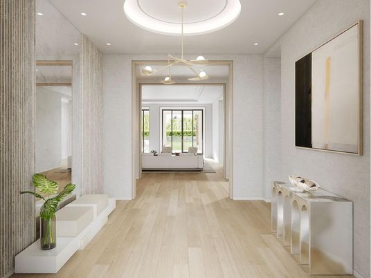 Interior, Pendant Lights, Recessed Lighting, Wood Texture Flooring