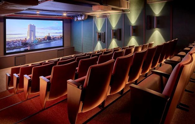 Home Theatre Room, Interior, Projection Screen, Recessed Lighting, Theatre Room