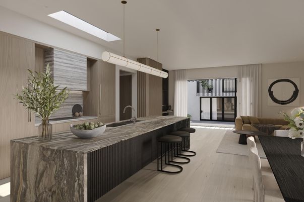 Interior, Pendant Lights, Wood Texture Flooring