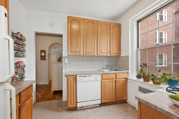 Interior, Kitchen, Wood Texture Flooring