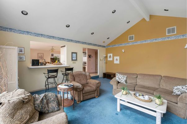 Interior, Living room, Recessed Lighting