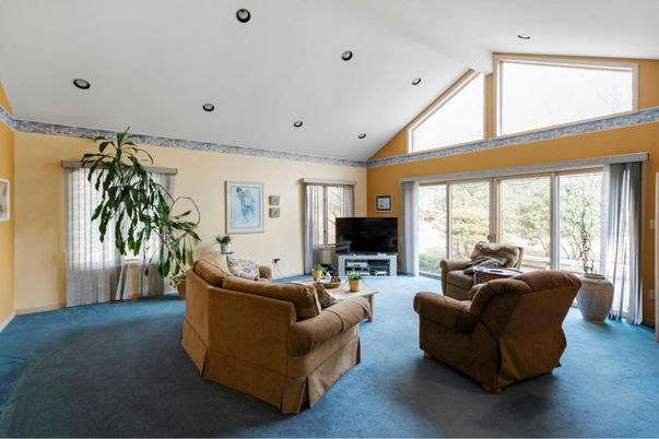 Interior, Living room, Recessed Lighting