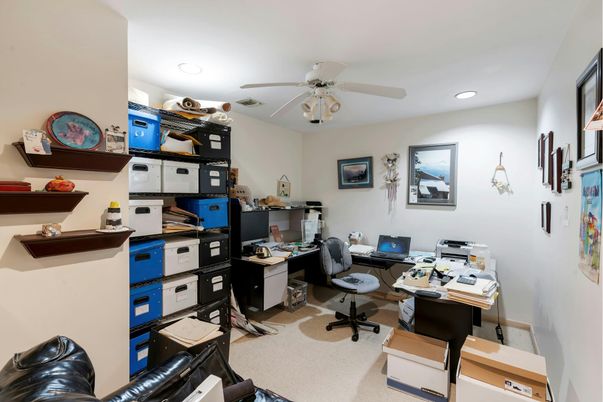Home Office, Interior, Recessed Lighting